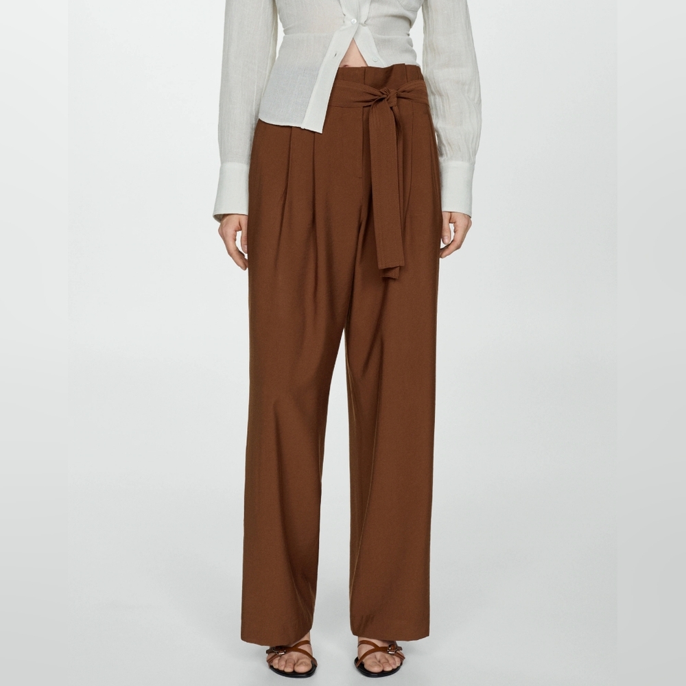 MANGO Belted Pants - Picture 4 of 4